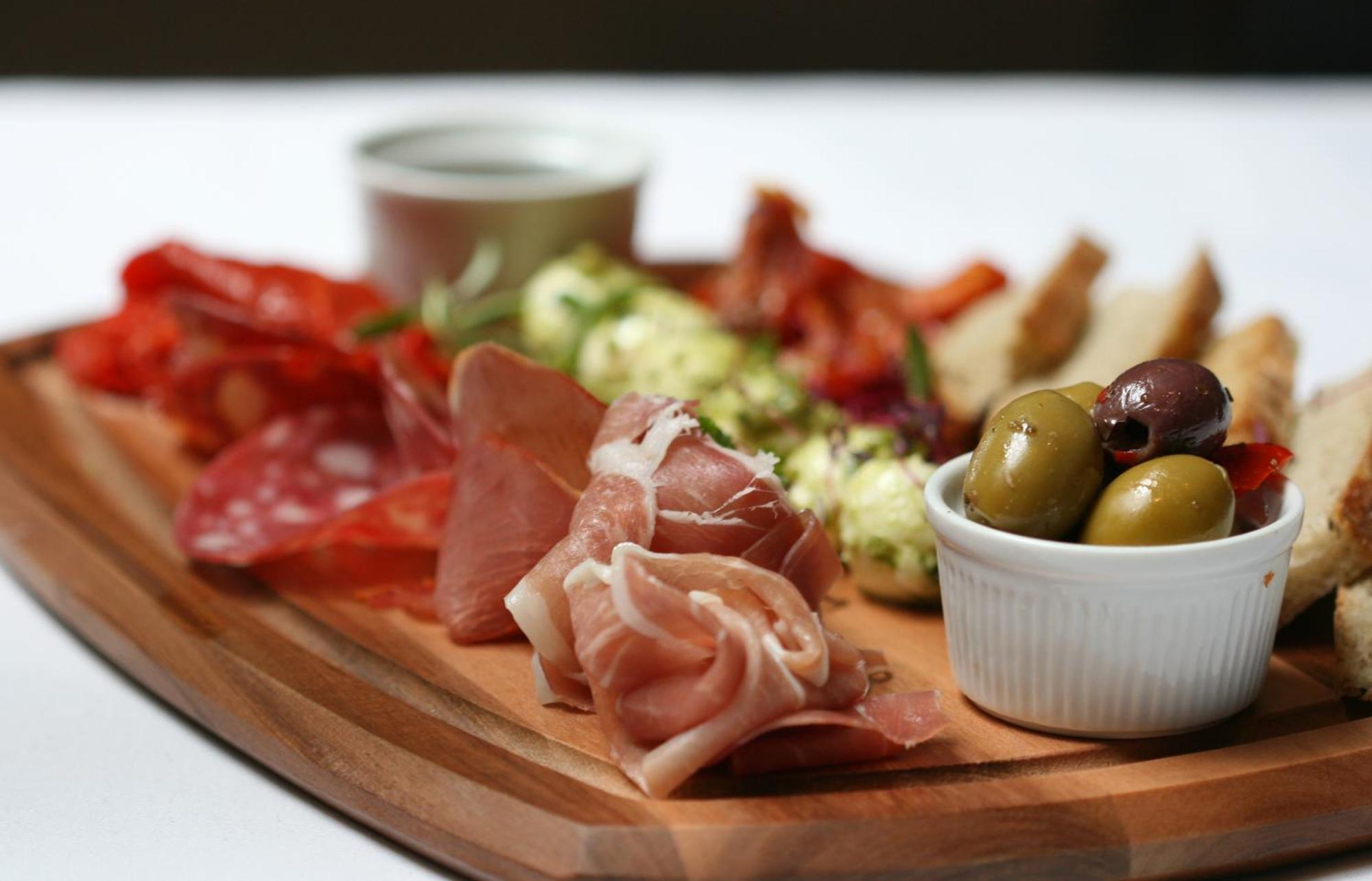 The Three Crowns Hotel Chagford Bagian luar foto A selection of cured meats
